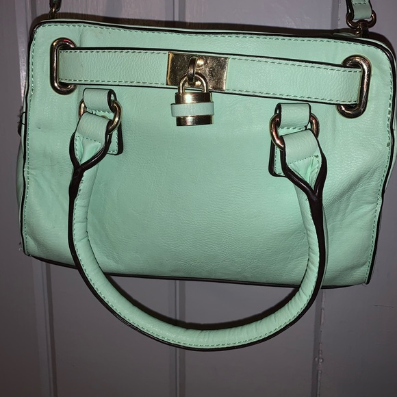 A Mint Green Handbag or Crossbody Purse. - Picture 4 of 4
